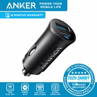 Anker USB-C Car Charger, 30W 2-Port Type-C Car Adapter, iPhone Car Charger with Power IQ 3.0