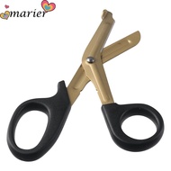 MARIER Nurse Scissors, Stainless Steel Titanium plating Trauma Shears, General Use 18cm Bandage Scis