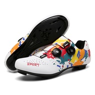 huas Men's and women's flat men's off-road motorcycle racing shoes, mountain road bike sports shoes Cycling Shoes