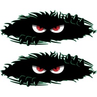 Monster Angry Eyes Car Decal -Black Vinyl Bumper Stickers and Decals- Funny Monster Sticks-ers for C