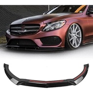 Car Front Spoiler for Mercedes Benz C-Class W205 2015-2018, Stable Car Front Bumper Lip Spoiler Anti