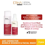 hk2 ERHA Age Corrector Facial Wash &amp; Essence - Pembersih Wajah dan