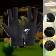 ILIGHTHEARTEDY4 Snooker Glove, Three Fingers Left Right Hand Billiard Glove,  Elastic Anti-slip Brea