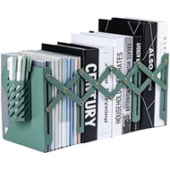 19-Inches (About cm).Scratch-Resistant Coating Black Book End, Adjustable Metal Bookshelf Bookshelf,