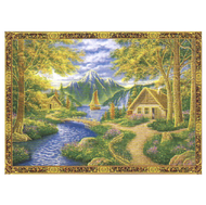 กระเบื้องผนังภาพชุด PROCIDA VILLAGE 120X180*A (60X60CM/6 แผ่น/ชุด)