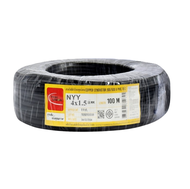 THAI UNION สายไฟ VCT 4x1.5 ไทยยูเนี่ยน ยาว 100 เมตร ราคาถูกมาก มีมอก. สายไฟอ่อน ล็อตสุดท้าย