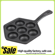 Cast Iron Stuffed Nonstick StuffedPancake Pan,Munk/Aebleskiver,House Cast Iron Griddle for Various S