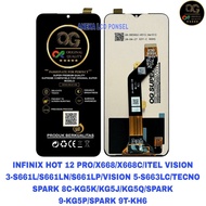 LCD infinix hot 12 PRO/X668/X668C/ITEL VISION 3-S661L/S661LN/S661LP/VISION 5-S663LC/TECNO SPARK 8C-K