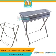 Satay Stove Stand/ Barbecue Stove Stand Steel /Kaki Besi Barbeku / Grill Stove Stand