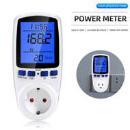 Digital LCD Wattmeter 220V 110V AC Power Meter Backlight Electricy Consumption Energy Meter EU Plug Power Kilowatt Wattage Meter