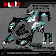 Stiker Motor Variasi KLX 150 SM 2023 Fullbody Decal Stiker KLX 150 2023 Dekal KLX 150 SM 02