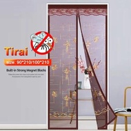 100cm x 210cm / 90cm x 210cm Magnetic Curtains Magnetic Door Curtains Anti-Mosquito Mesh Magnetic Cu