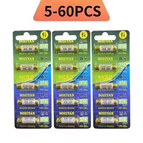 27A Alkaline Battery 12V - Long Lasting,High Capacity for Doorbell,Remote Control,Gamepad,Toys-27AE/