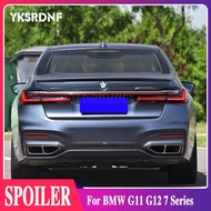 Carbon Fiber Racing Rear trunk Spoiler Wing paint color Lip P Style for BMW G11 G12 7 Series 740i 75
