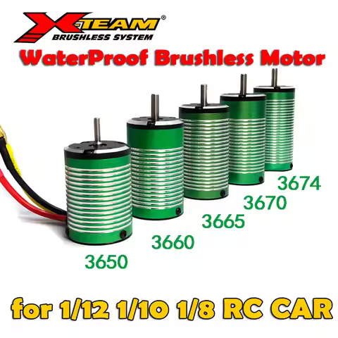 Waterproof X-Team 1/8 1/10 RC Car Brushless Motor 3650 3660 3665 3670 3674 Brushless Motor for Monst