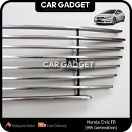 Honda Civic FB 9th TRO 1.8/2.0 Aluminium Grill Decoration 2012 - 2016 Civic 9th TRO FB SNL Car Gadge