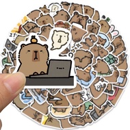 Stickers 50pcs 【Cartoon Capybara】 Cute Animal DIY Scooter Luggage Mobile Phone Waterproof Stickers
