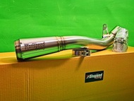 ท่อไอเสีย แต่งรถฮอนด้า CB/CBR650R/F ปี2014-2024 ท่อไอเสียพร้อมสลิปออน งานดัด2.5in พร้อมปลาย gp สแตนเ