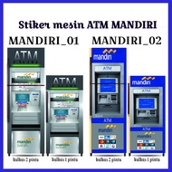 Stiker kulkas motif ATM MANDIRI / MANDIRI SYARIAH