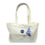 Nivea 12oz Canvas Tote Bag (White / Blue)