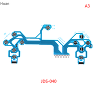 Huan สำหรับ PS4 DS4 Pro Slim Controller ฟิล์มนำไฟฟ้าสีฟ้า JDS 050 040 030 010