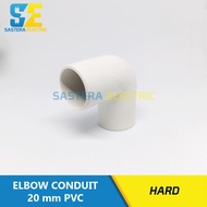 Knee 20 mm PVC Hard Keni Conduit 20 mm White Knee Electric Pipe 20 mm Elbow Pipe Conduit 20 mm