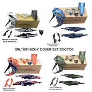 YAMAHA SRL115FI BODY COVER SET DOCTOR ( STICKER TANAM ) MONSTER DOXOU MOVISTAR RC BALCK FIRE EXR GP 