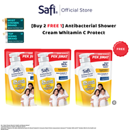 (Buy2Free1) Safi Antibacterial Shower Cream Fresh Protect 850g | Kills 99.9% Germs | Brightens Skin 