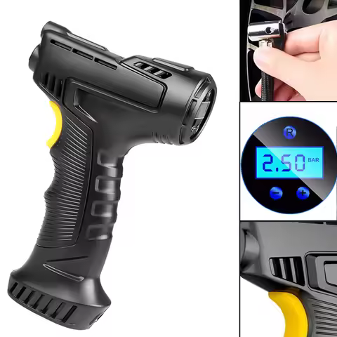 Car Air Pump 120W Car Inflation Pump Wireless/Wired Handheld Air Pump Compressor Smart Home Car Moto
