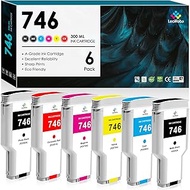 LeciRoba Compatible 746 300-ml Ink Cartridge Replacement for HP 746 300-ml P2V83A P2V82A P2V81A P2V8