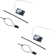 Flysky 2PCS FS-GR3E Receiver, Waterproof 3 Channel 2.4G Frequency DC 5V Receiver for FS-GT2 FS-GT2B 