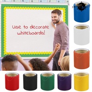[SNNY]  1 Roll Classroom Bulletin Board Border Stickers Colored Wavy Edge Bulletin Board Border Deco