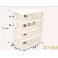 Keyway 4-Layer Plastic Drawer Box 5 Compartments Model CK555