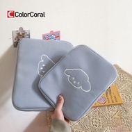 ColorCoral 10 11 inch Canvas Tablet Sleeve iPad Pro 11 12.9 Case 2021 Women Tablet Cute Cover for iPad Air 4 Case Organizer Bag