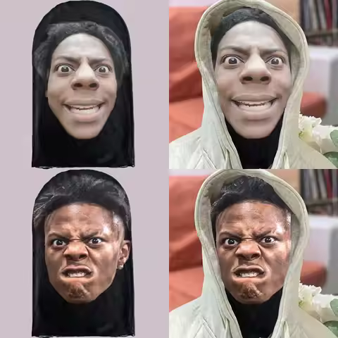 3D Printing Funny Mask Internet Celebrity IShowSpeed Full Face Masks Elastic Mesh Balaclava Headcove