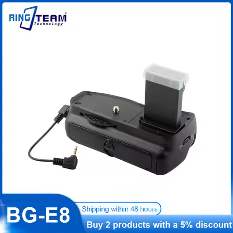 BG-550D Vertical Battery Grip for Canon EOS 550D 600D 650D 700D T2i T3i T4i T5i Camera as BG-E8