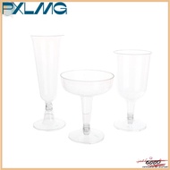 Follow Get More【PXLMG】 10ชิ้นถ้วยพลาสติกใสแชมเปญบาร์สำหรับปิ้งแก้วอุปกรณ์ดื่มสำหรับงานเลี้ยงวันเกิดง
