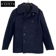 Buzz Rickson's BR11554 海軍藍海軍服裝廠雙排扣大衣，38 碼（二手）