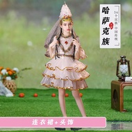 Kazakhstan Costume Xinjiang Dance Weiwuer Children Russian Performance Costume Minority Ethnic Costu