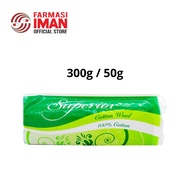 Superior Kapas Putih - 300g / Cotton Wool / Kapas putih gulung / 100% Cotton