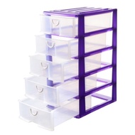 CENTURY 5 Tier A4 Multipurpose Drawer Cabinet / Document Stationery Makeup Toys Paper Storage Drawer