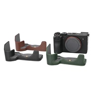Sarung Separuh Asli Tulen untuk Cengkaman Kamera Sony A7C2/A7C Mark II
