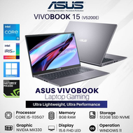 (Best Seller) Laptop Design Gaming ASUS Vivobook V5200E 15.6" FHD/Core i5-1135G7/8GB/512GB SSD/NVIDIA MX330 + Iris Xe/Windows 11 - Slate Grey