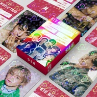 60pcs World Tour BP Heart-shaped EXO REVERSE Laser Hologram Lomo Cards BM TWICE TEN The Story Goes O