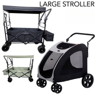 [large Stroller] Wagon Stroller Pet Stroller Dog Stroller Outdoor Wagon Stroller