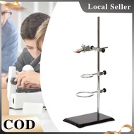 Lab Stand Retort Stand Set Metal Support Kaki Retort Makmal Stainless Steel Clamp Holder with Square