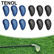 TENOL 6 Pieces Golf Iron Head Covers Set Headcovers 60 Protector Water Resistant Guard PU Leather fo
