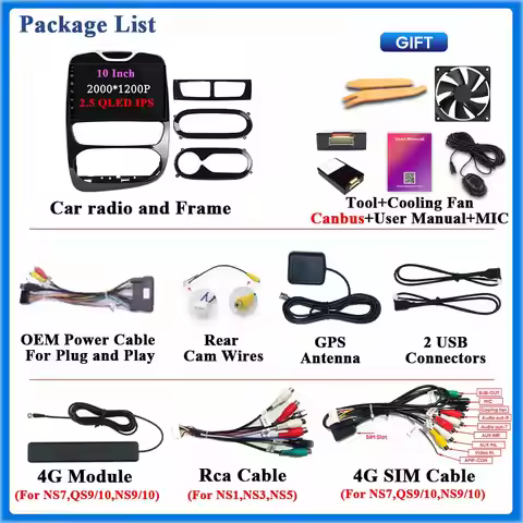 Car Radio Carplay For Renault Clio 4 BH98 KH98 2012-2019 GPS Navigation Bluetooth Stereo Android Aut