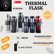 Lavishsg 600ml 800ml Thermal Flask Vaccum Thermos 316 Stainless Steel Ready Stock