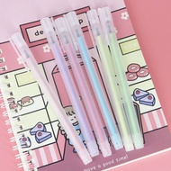 Muji Style Gel Pen Macaron Color Series Simple Style Frosted Rod 0.5mm Black Cute Cartoon Carbon Pen